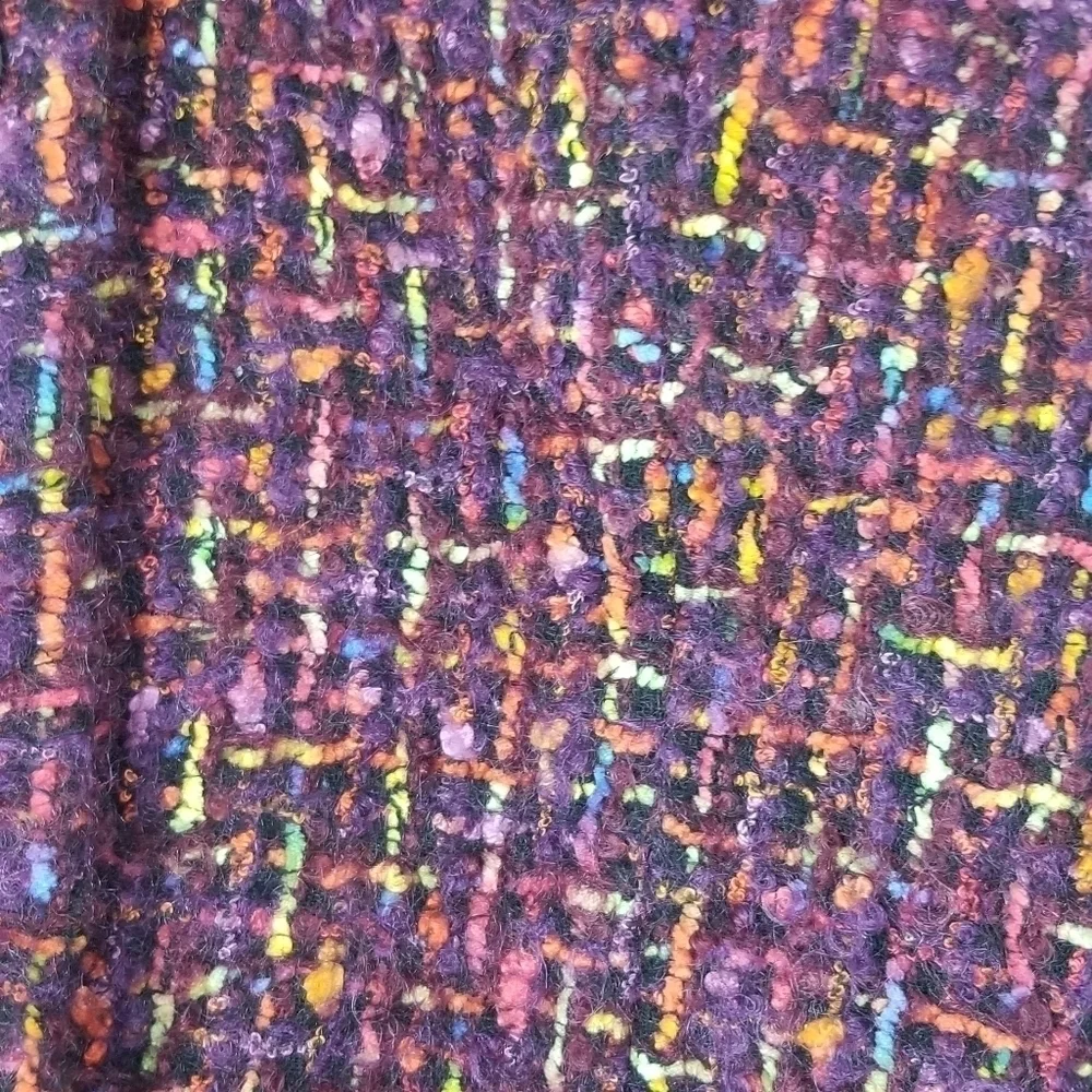 Jones New York Button Down Woven Multicolor Speckle Girls Jacket. Size 16
